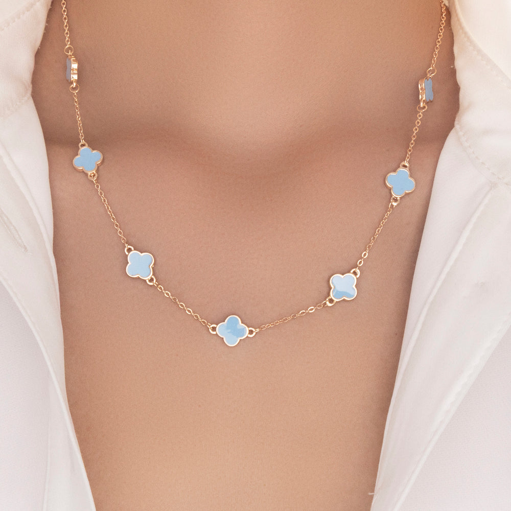 Selena Steffy Necklace (Blue)