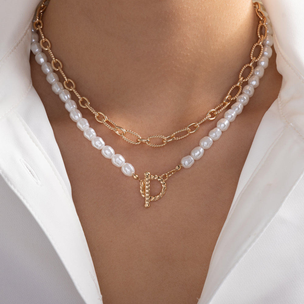 Isabella Pearl Necklace Set