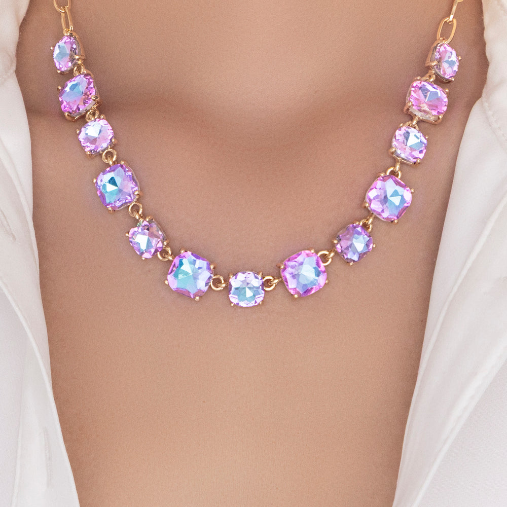 Crystal Debbie Necklace (Purple)