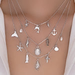 Silver Kathleen Shell Necklace