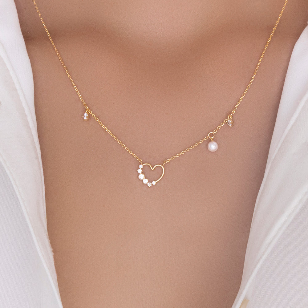 Crystal Jodie Heart Necklace