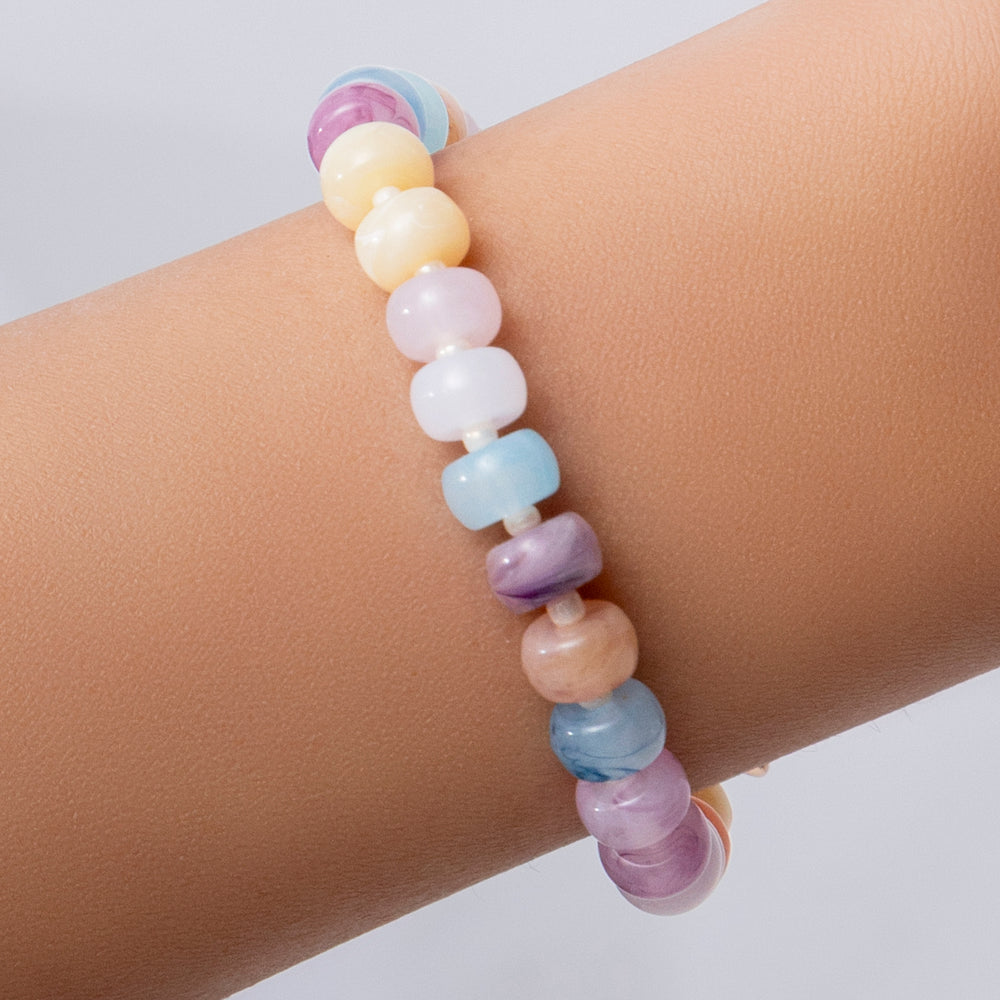 Blossom Bead Bracelet (Pastel)