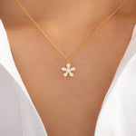 18K Athena Flower Necklace
