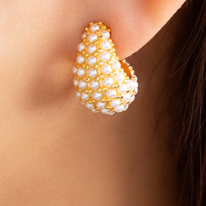 Small Pearl Drop Earrings