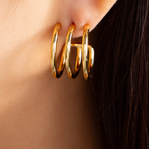 14K Lenora Hoops