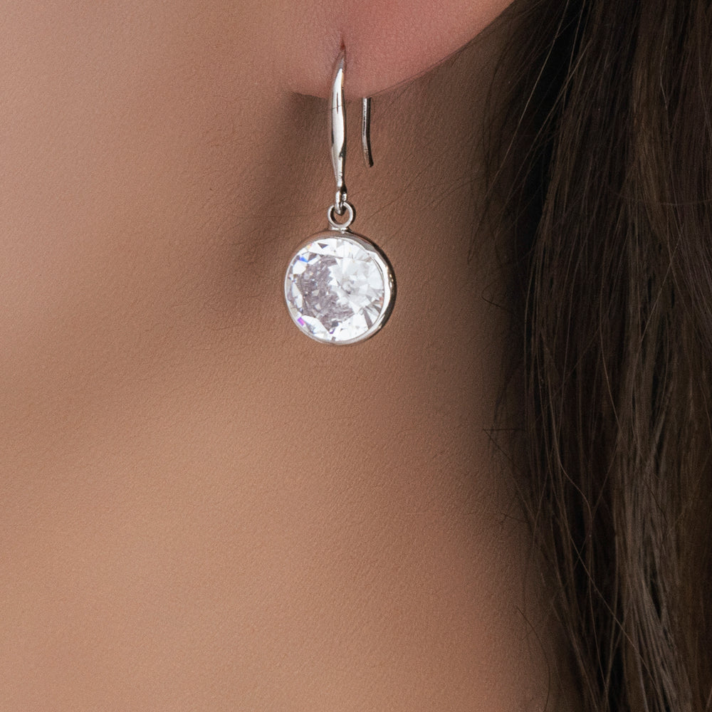 Crystal Colette Earrings (Silver)