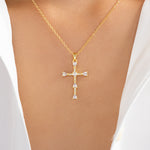 Crystal Evie Cross Necklace
