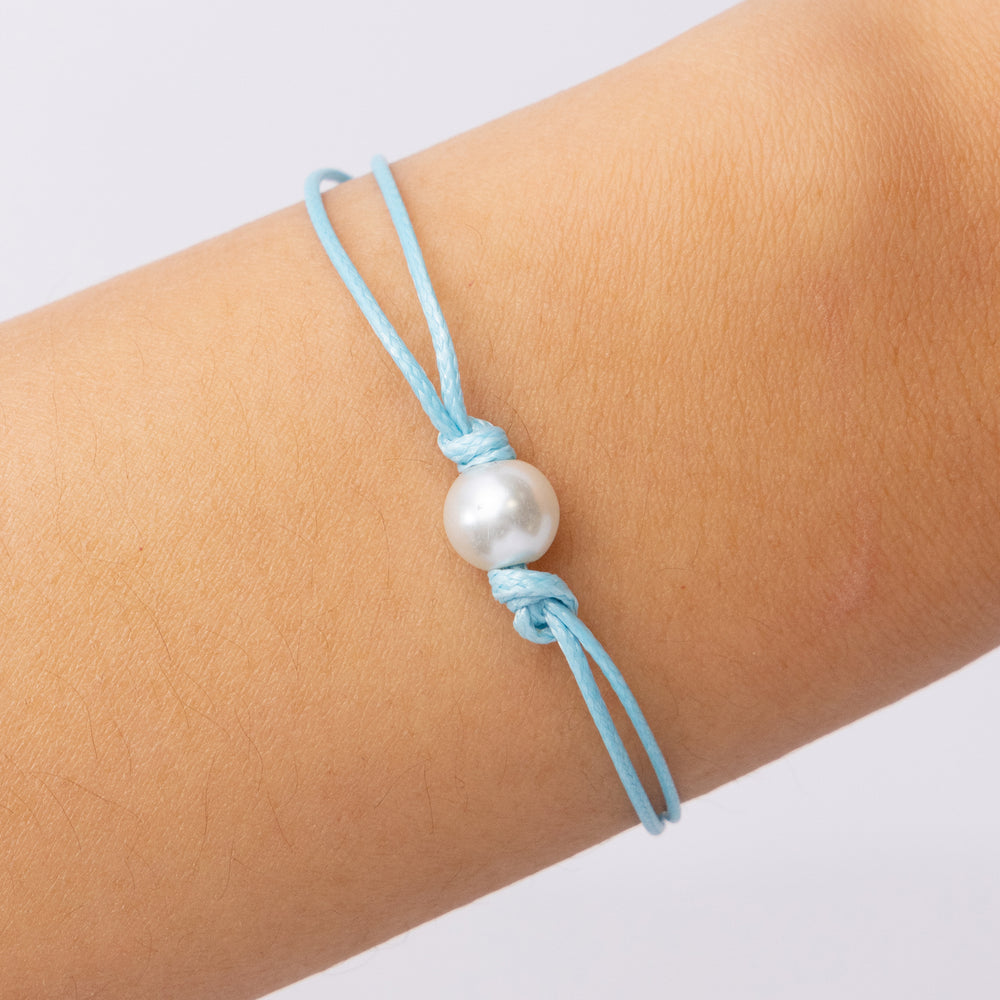 Basic Pearl Bracelet (Blue)