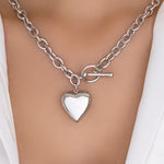 Silver Sophia Heart Necklace – Love Stylize