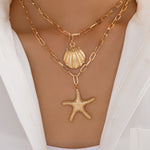 Shell & Starfish Necklace Set