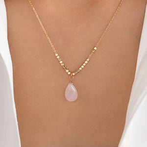 Dainty Pink Pendant Necklace
