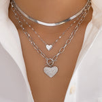 Silver Allison Heart Necklace