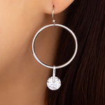 Crystal Malia Earrings (Silver)