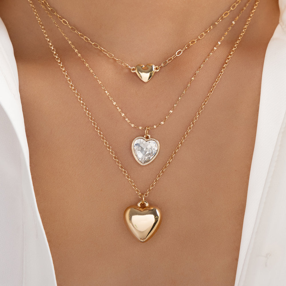 Ainsley Heart Necklace Set