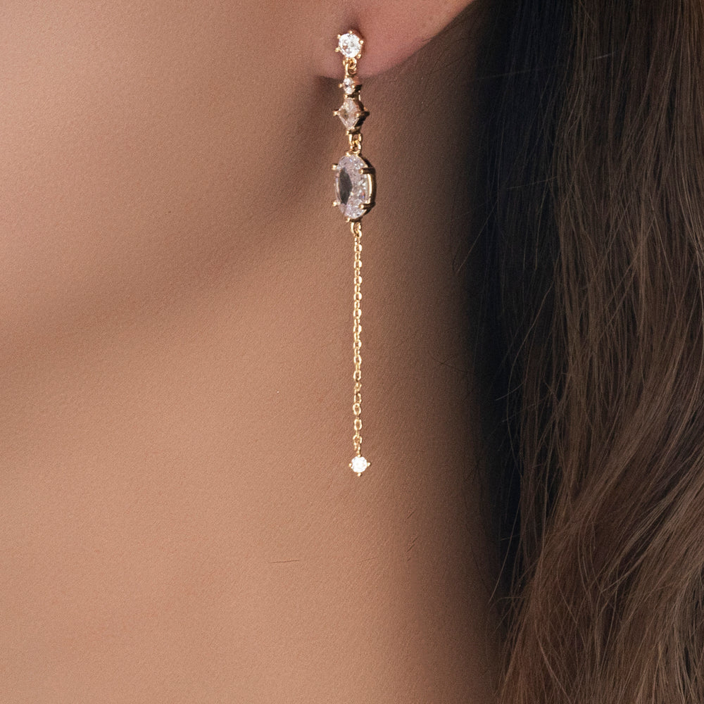 Elodie Crystal Drop Earrings