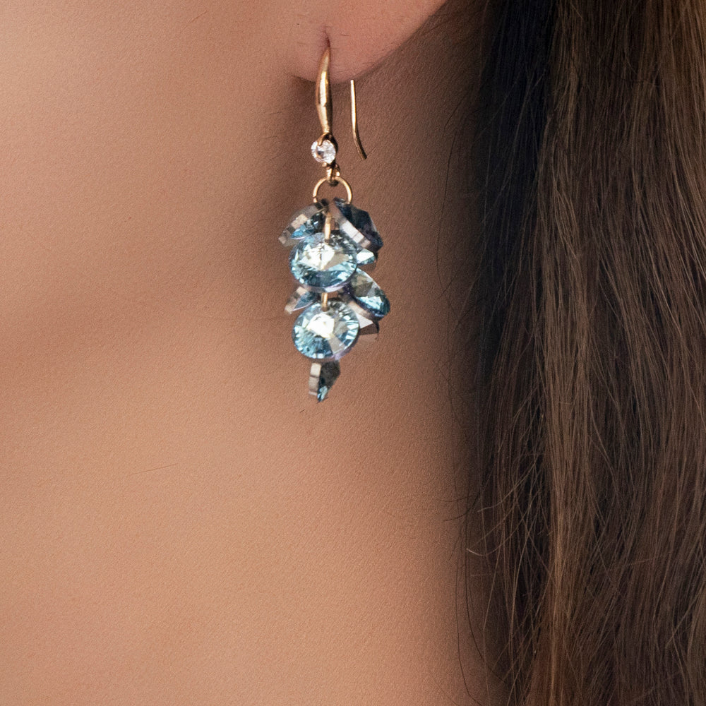 Iridescent Becca Earrings (Turquoise)