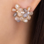 Triple Flower Earrings (Pastel)