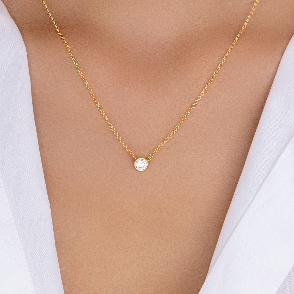 Crystal Adaline Heart Necklace (White) – Love Stylize