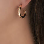 Gold Russ Hoops