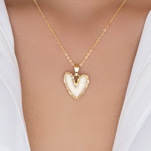 Valerie Crystal Heart Necklace