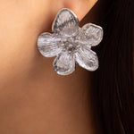 Adalynn Flower Earrings (Silver)