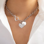 Alissa Heart Necklace (Silver)