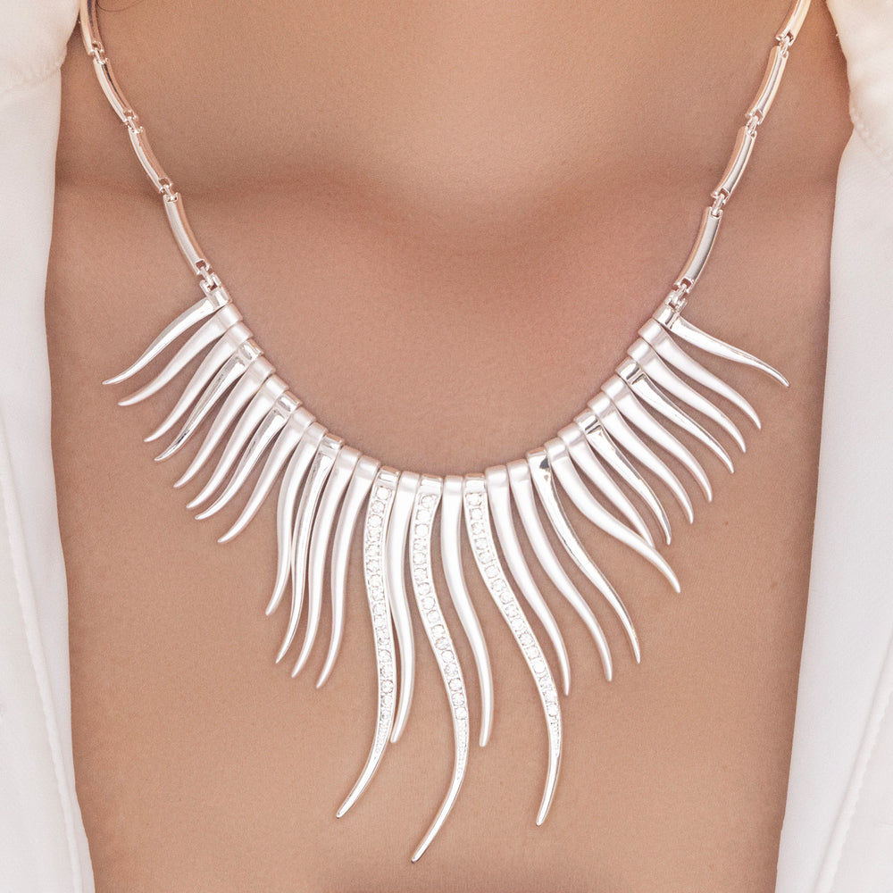Crystal Harper Necklace (Silver)
