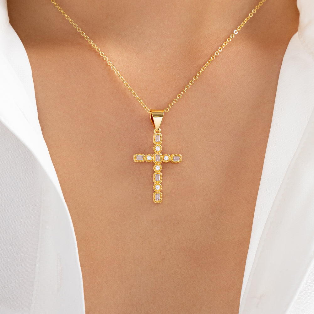 Crystal Alina Cross Necklace