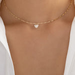 Mini Crystal Heart Necklace