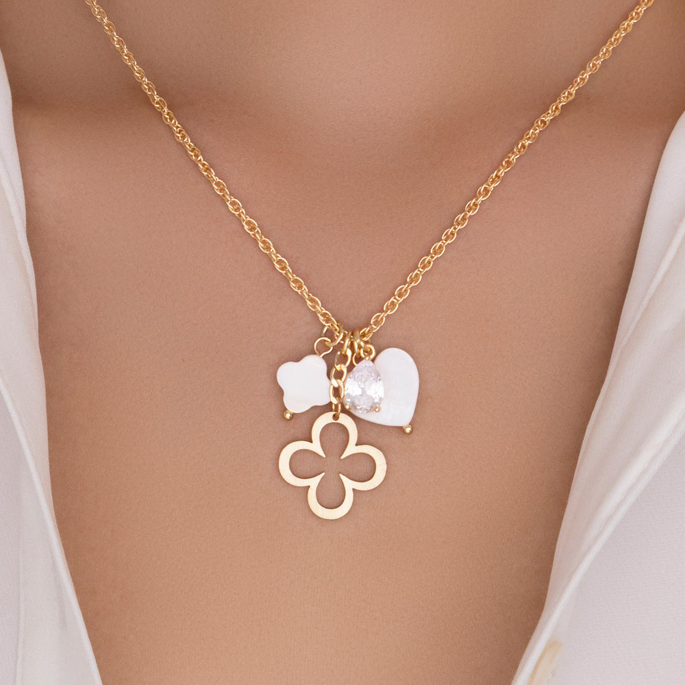 Ashley Heart Charm Necklace