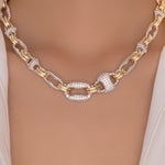 Silver & Gold Mabel Link Necklace