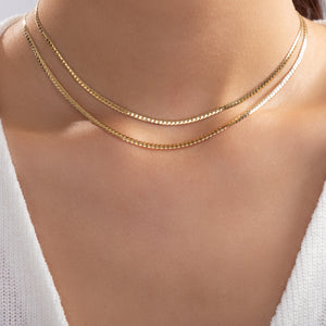 Simple Oliver Chain Necklace Set