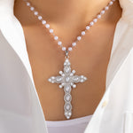 Alaya Cross Necklace (Silver)