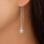 Simple Star Earrings (Silver)