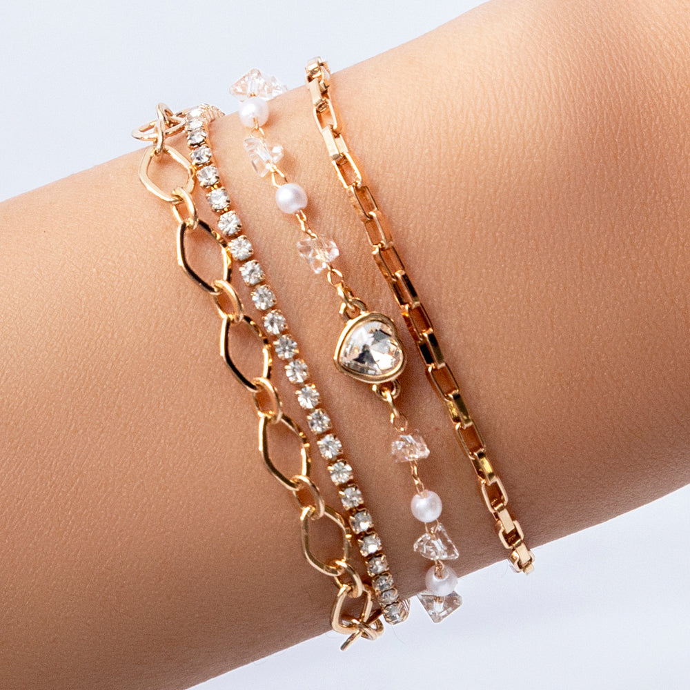 Crystal Heart Bracelet