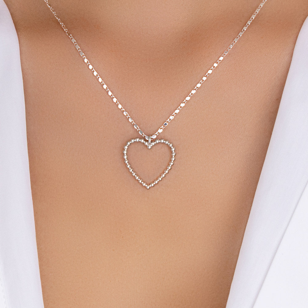 CHIEKO+ heart necklace white 再コーティング済 Crystal Adaline Heart Necklace (White) – Love Stylize