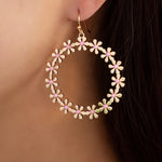 Casey Flower Earrings (Pink)