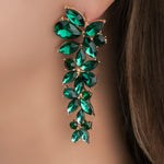 Crystal Terry Earrings (Emerald)