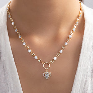Crystal Adelle Heart Necklace