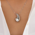 Silver  Drop Necklace