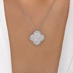 Cherie Crystal Steffy Necklace (Silver)