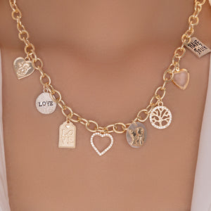 Angel Heart Charm Necklace