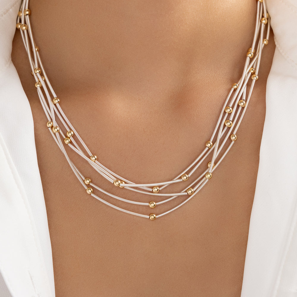 India Necklace (White)