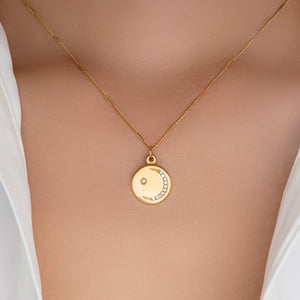 Classic Moon Coin Necklace