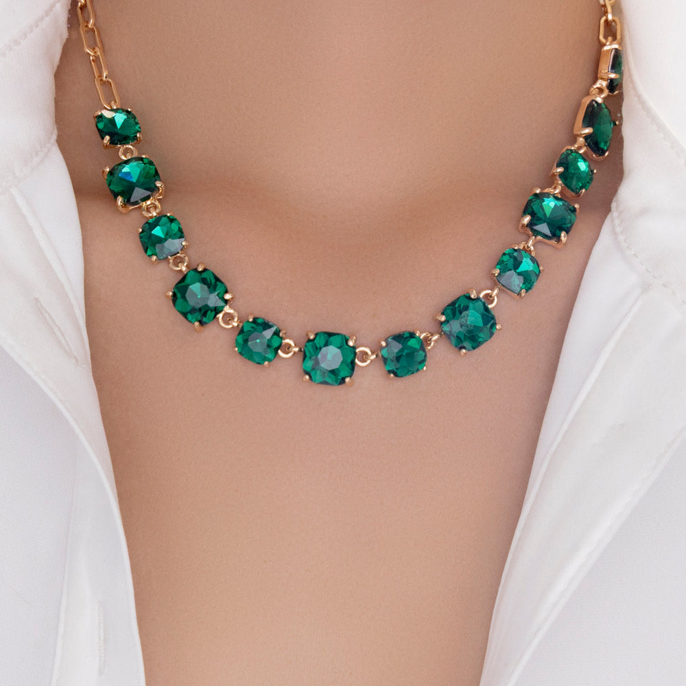 Crystal Debbie Necklace (Emerald)