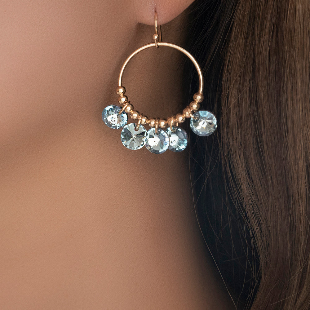 Crystal Janelle Earrings (Turquoise)