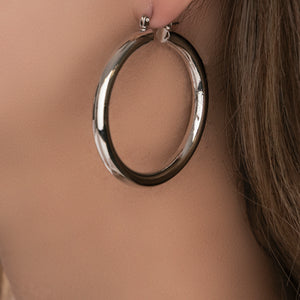 Silver Talia Hoops