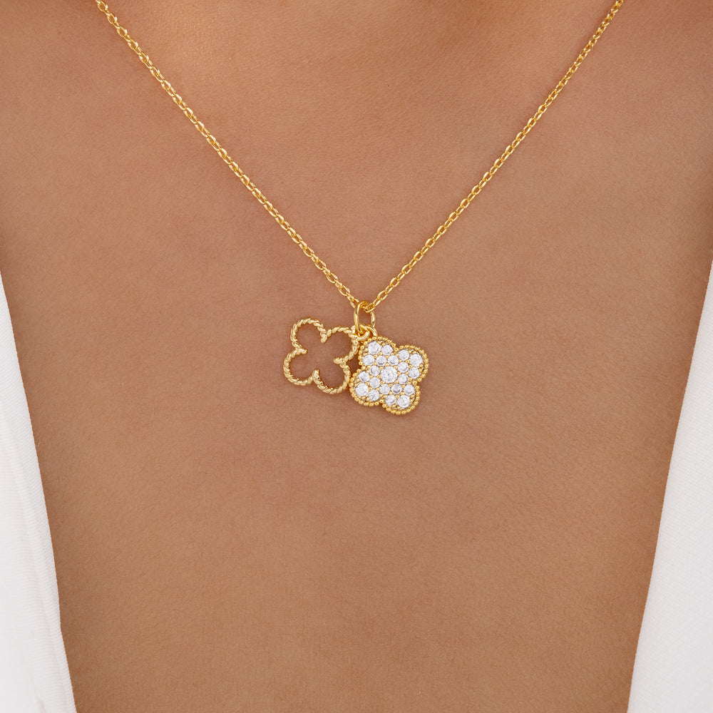 Crystal Double Steffy Necklace