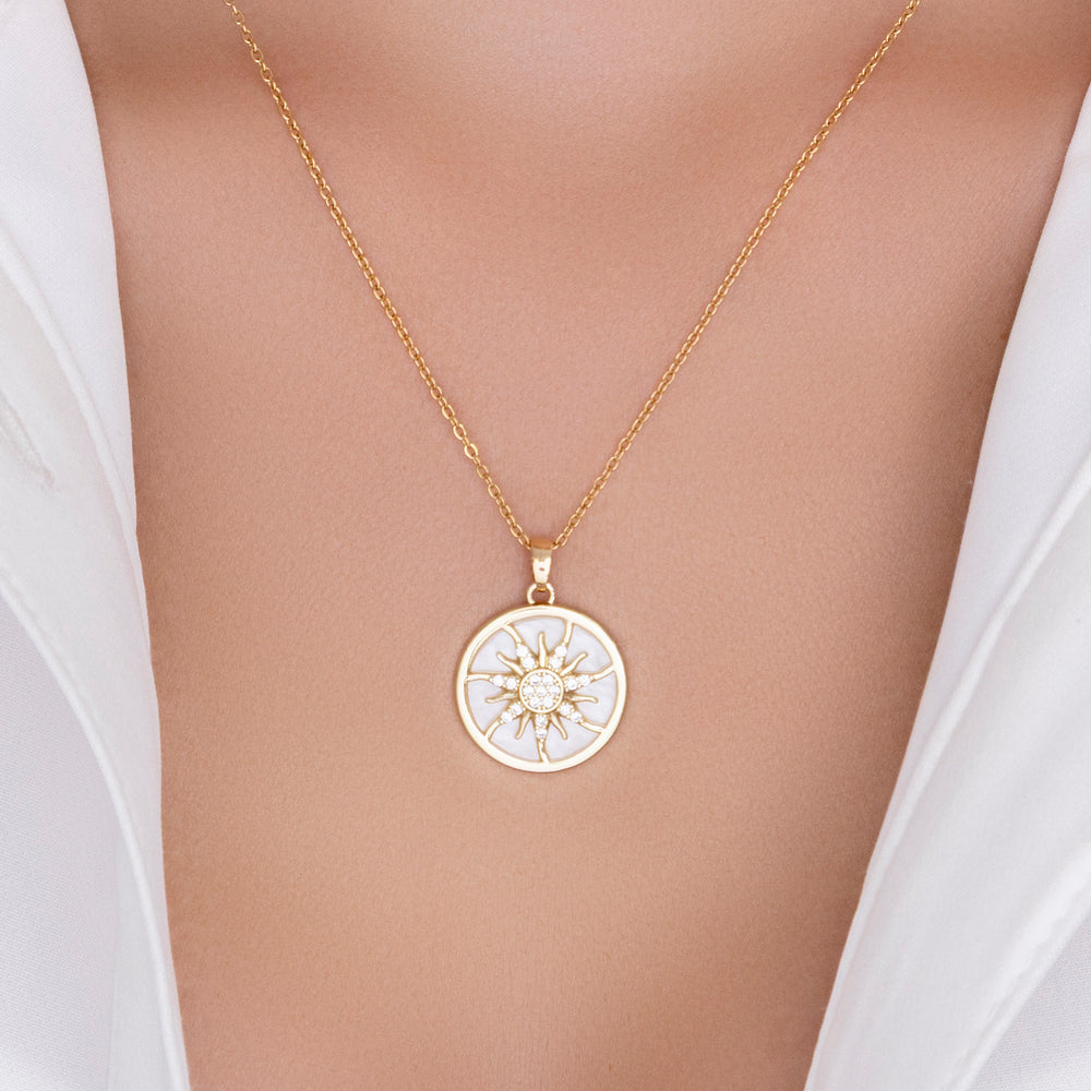 Crystal Sofia Sun Necklace