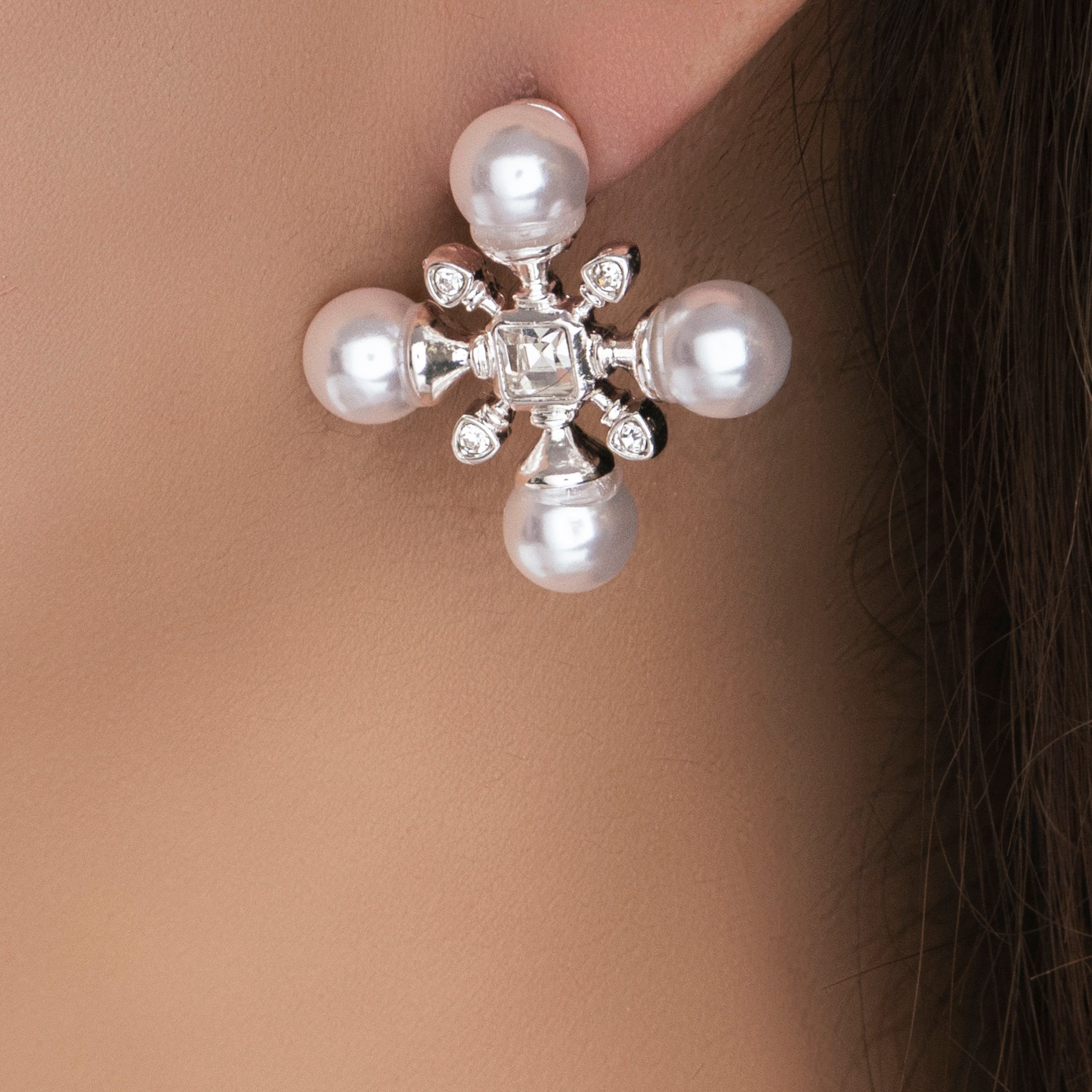 Vicky Earring Vicky Pearl Earrings (Silver) – Love Stylize